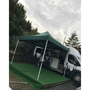 3x3 Yeşil Akordiyon Katlanır Çardak