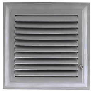 Menfez Banyo Wc Tuvalet Havalandırma Plastik Panjur 35x55 Cm Gri Renk