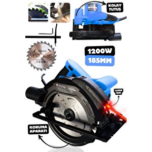 Murcell Elektri̇kli̇ Dai̇re Testere Mavi̇ 1200w 185mm