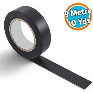 Siyah Elektrikçi Bandı İzole Elektirik Bant Elektrik Bandı Pvc 9 Metre 19 Mm