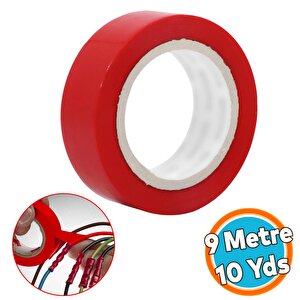Kırmızı Elektrikçi Bandı İzole Elektirik Bant Elektrik Bandı Pvc 9 Metre