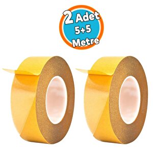 Halı Kilim Paspas Kaymaz Bant 48 Mm X 5 Mt Çift Taraflı Yapışkan Toplanma Önleyici Bandı 2 Adet