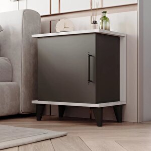 Enda Home Adela Raflı Modern Komodin Antrasit