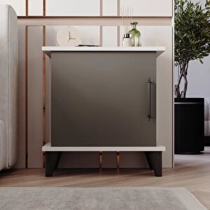 Reyo Enda Home Adela Raflı Modern Komodin Antrasit