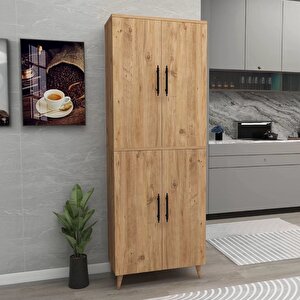 Enda Home 6 Raflı 4 Kapaklı Çok Amaçlı Dolap Atlantik Çam