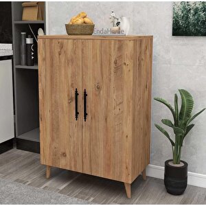 Enda Home 3 Raflı 2 Kapaklı Çok Amaçlı Dolap Atlantik Çam