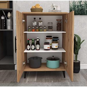Enda Home 3 Raflı 2 Kapaklı Çok Amaçlı Dolap Atlantik Çam