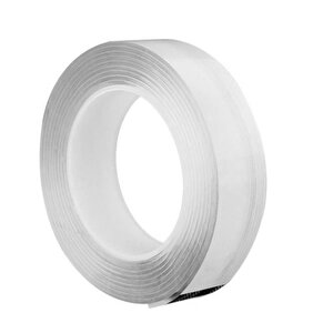 Çift Taraflı Nano Bant Yıkanabilir Montaj Çok Amaçlı Güçlü Yapıştırma Bandı Şeffaf 24 Mm X 2 Metre