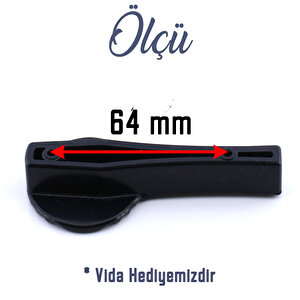 Plastik Kulp Düğme Çekmece Mutfak Salon Çocuk Odası Mobilya Dolabı Dolap Kulpu Kulbu Siyah