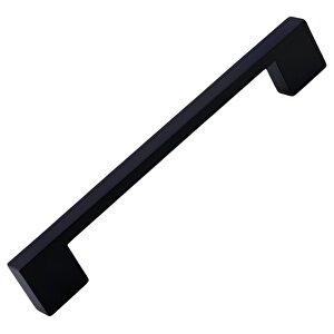 Mobilya Mutfak Çekmece Dolap Dolabı Kapak Kulbu Kulpu 12.8 Cm Kulp 128 Mm Mat Siyah Metal