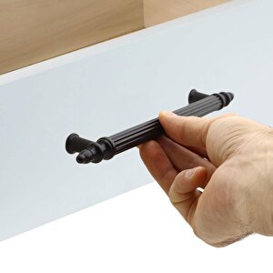 (sert Plasti̇k)  20 Adet 160 Mm Siyah Mobilya Çekmece Mutfak Dolap Kapak Dolabı Kulpu Kulbu Kulpları