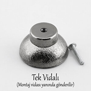 Mobilya Mutfak Dolap Dolabı Çekmece Kulpu Kulbu Plastik Altın Tek Vida Gümüş Düğme Kulp Krom 10 Adet