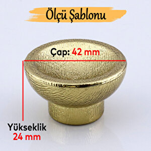 Mobilya Mutfak Dolap Dolabı Çekmece Kulpu Kulbu Plastik Altın Tek Vida Altın Kulp Düğme Gold