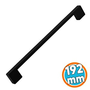 Mobilya Mutfak Çekmece Dolap Dolabı Kulbu Kulpu Kulpları (192 Mm - 19.2 Cm) Siyah Metal