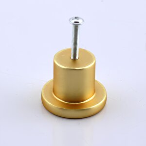 Mobilya Mutfak Çekmece Dolabı Dolap Kulpu Kulbu Metal Kulp Gold Altın Kulp Düğme Tek Vidalı