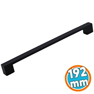 Mobilya Mutfak Çekmece Dolap Dolabı Kulbu Kulpu Kulpları (192 Mm - 19.2 Cm) Siyah Metal