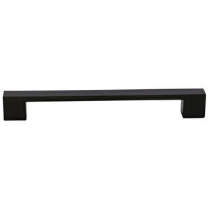 Mobilya Mutfak Çekmece Dolap Dolabı Kulbu Kulpu Kulpları (160 Mm - 16 Cm) Mat Siyah Metal