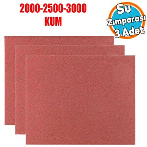 Araç Otomotiv Far Temizleme Parlatma İnce Kalın Su Zımpara Seti Kağıt 2000-2500-3000 Kum (3 Adet)