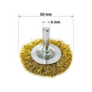 Boya Kurum Pas Zımparalama Kazıma Temizleme Fırçası Pimli Çanak Daire Tel Fırça Matkap Uyumlu 50 Mm