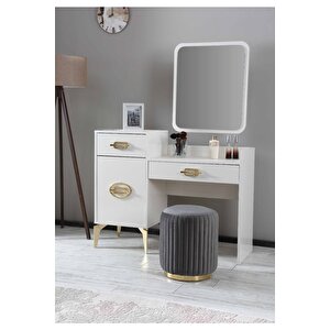 Zenna Puf Altın Antrasit Gri (gold Anthraci̇te Gray)