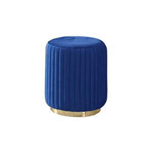 Zenna Puf Altın Koyu Mavi (gold Dark Blue)