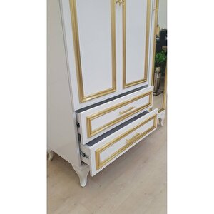 Country Gold 3 Kapakli 2 Çekmeceli̇ Aynali Gardirop