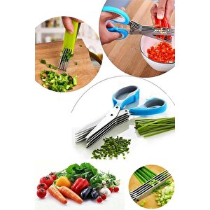 Mutfak Kesim Seti Çok Amaçlı Mutfak Makası + Çoklu Doğrama Makası + Panolu Makas Et Doğrayıcı
