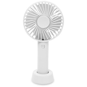 Şarj Edilebilir Mini El Fanı Beyaz Hff-01