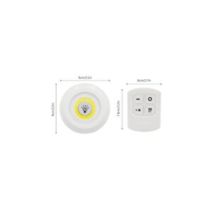 Led Işıklı Lamba, Kablosuz Uzaktan Kumandalı Led Ampul Seti 3 Adet, Gece Lambası Spot Lamba