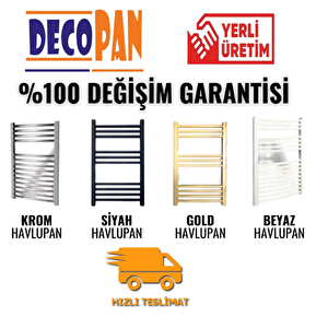 Decopan 50/70 Elektri̇kli̇ Beyaz Havlupan(10 Borulu)