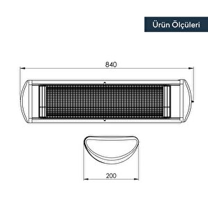 Duvar Tipi Isıtıcı İnfrared Ex-25