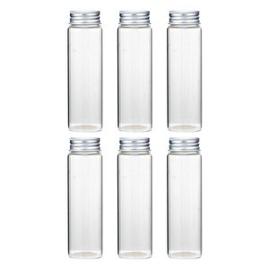 Metal Çevir Aç Kapaklı Cam Baharatlık Saklama Kabı 6 Adet-160 Ml