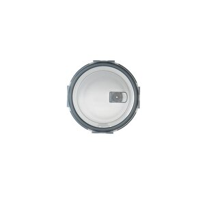 Yuvarlak Cam Saklama Kabı 930 Ml, 4 Tarafından Kilitli Plastik Kapaklı Cam Saklama Yuvarlak