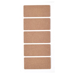 5 Adet Yapışkanlı Sandalye, Masa, Koltuk Altı Parke Koruma Keçesi Büyük, Dikdörtgen, 4 X 9 Cm