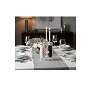 Akrilik Baharat Öğütücüsü 20 Cm 2 Adet Büyük Boy Tuz Karabiber Değirmeni Öğütücü