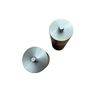 Akasya Komple Ahşap Gövdeli Tuz Karabiber Değirmeni Baharat Öğütücüsü 16 Cm - 2 Adet - 374