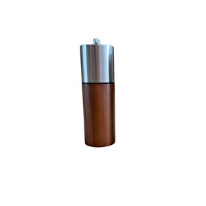 Akasya Komple Ahşap Gövdeli Tuz Karabiber Değirmeni Baharat Öğütücüsü 16 Cm - 2 Adet - 374