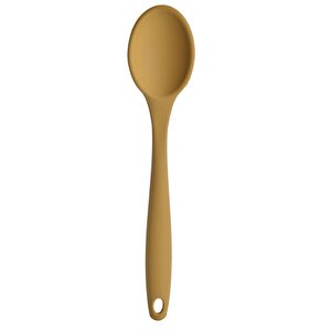 Büyük Boy Yanmaz Yapışmaz Silikon Sarı Renkte Yassı Ve Kaşık Spatula 2'li Set
