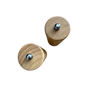Bambu Ahşap Gövdeli Tuz Karabiber Değirmeni Baharat Öğütücüsü 16 Cm - 2 Adet - 377