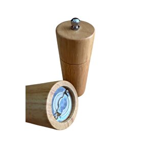 Bambu Ahşap Gövdeli Tuz Karabiber Değirmeni Baharat Öğütücüsü 16 Cm - 2 Adet - 377