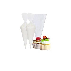2'li Set Pembe 45x65 Cm Silikon Hamur Açma Matı Ve Kullan At Krema Torbası Seti