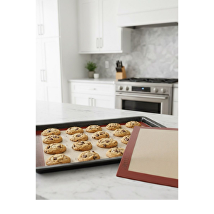 Yanmaz Yapışmaz, Yıkanabilir, Pişirme Matı 1. Sınıf Isıya Dayanıklı Fırın Matı Pişirme Hamur Altlığı