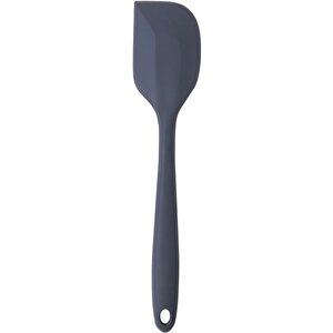 Büyük Boy Yanmaz Yapışmaz Silikon Antrasit Yassı Spatula Seti 2 Adet Yassı Spatula Antrasit