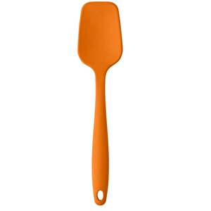Büyük Boy Yanmaz Yapışmaz Silikon Düz Spatula Seti 2 Adet – Düz Spatula Turuncu Yeşil