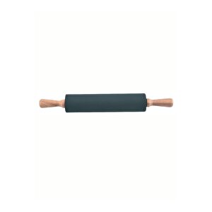 1. Sınıf Fırın Pişirme Altlığı, Ölçülü Hamur Açma Matı 45 X 65 Cm, Bambu Saplı Silikon Merdane