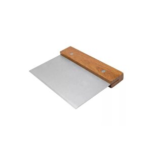 Mor Ölçülü Hamur Açma Matı 45 X 65 Cm Ve Paslanmaz Çelik Ahşap Saplı Hamur Kesici Kazıyıcı Spatula