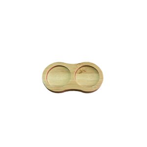 Bambu Standlı Tuzluk Karabiberlik 2'li Set