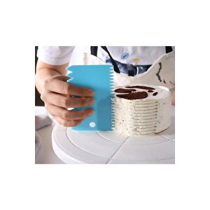 Ölçülü Çok Amaçlı Hamur Açma Matı 45 Cm X 65 Cm, Çelik Un Eleği Ve Hamur Şekillendirme Seti 3 Lü