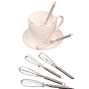 Kristal Doğal Desenli Metal Çırpıcı, Mini Boy, 12 Cm Boyunda, 6 Adet