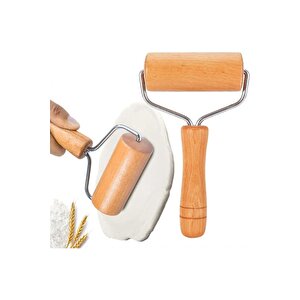 Ahşap Saplı Hamur Açıcı - Silindir Hamur Açıcı-pratik Hamur Şekillendirici